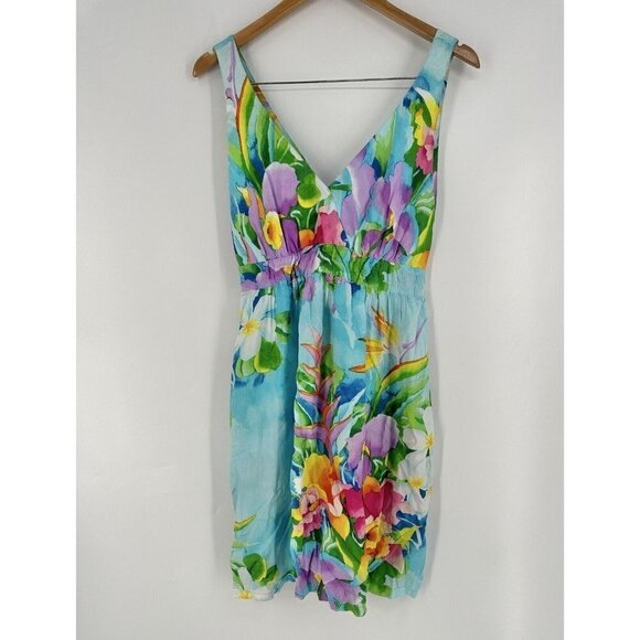 Jams World Vintage 90’s Floral Elastic Waist Mini Dress Read - Picture 1 of 5